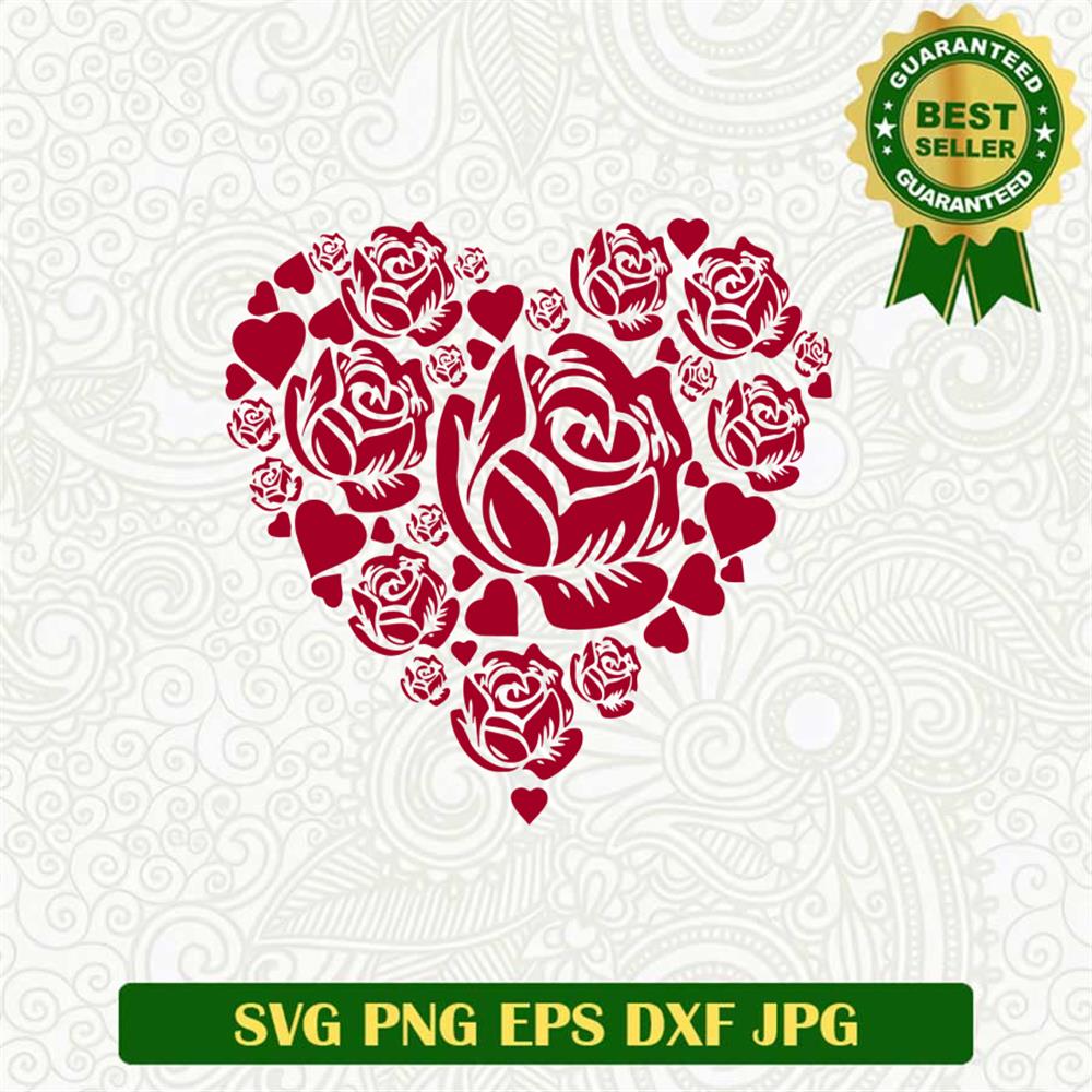 Rose Heart SVG