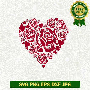 Rose Heart SVG