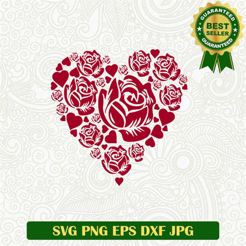 Rose Heart SVG