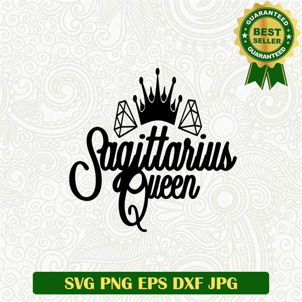 Sagittarius Zodiac Queen Svg