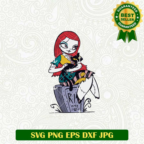 Sally Jack Skellington And Cat SVG