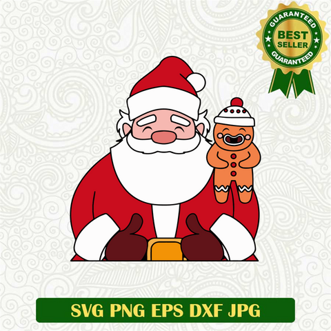 Santa Claus and Gingerbread SVG