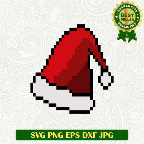 Santa hat pixel SVG