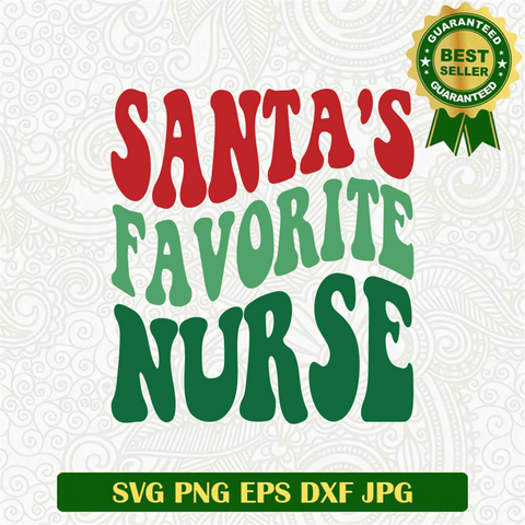 Santa's Favorite Nurse SVG