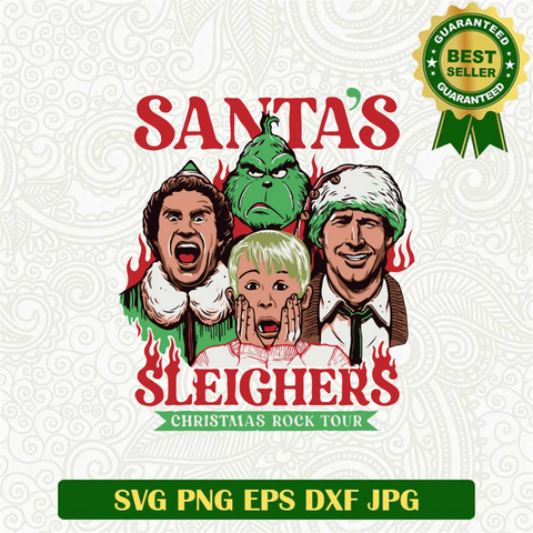 Santa's Sleighers Christmas Rock tour SVG