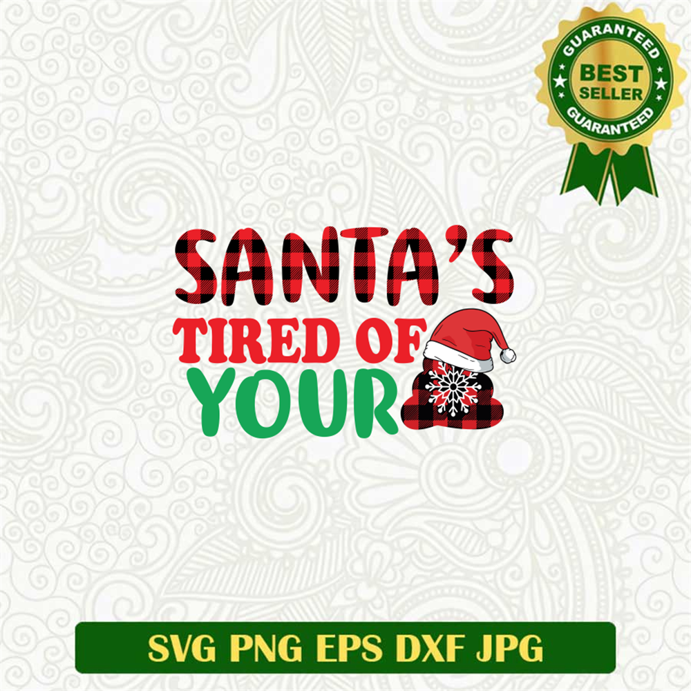 Santa's Tired of Your SVG