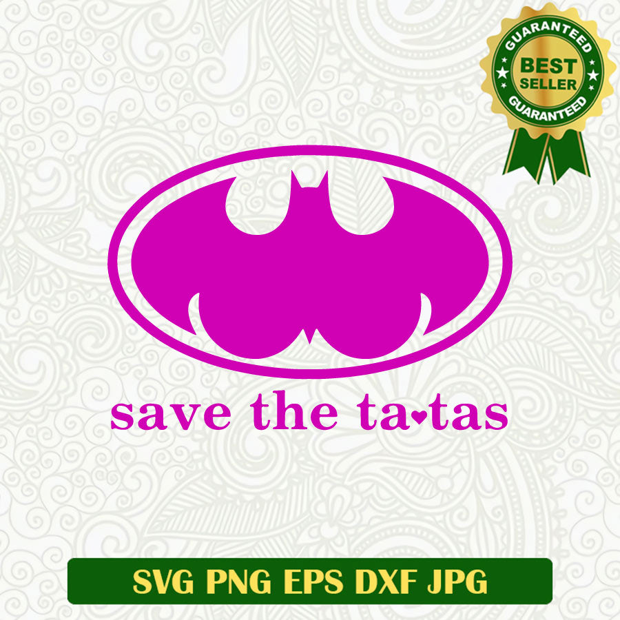 Save the ta tas Batman Breast Cancer logo SVG, Breast Cancer Pink Logo SVG PNG