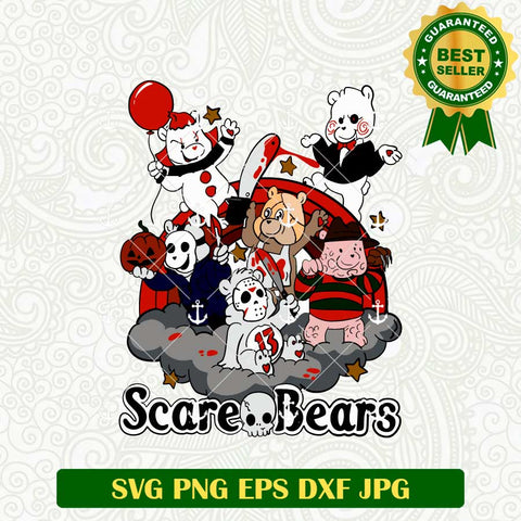 Scare Bears Horror Characters SVG