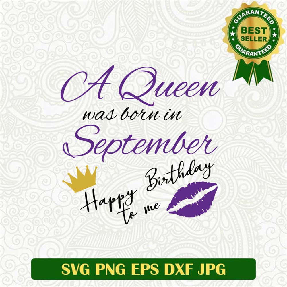 September Queen Svg