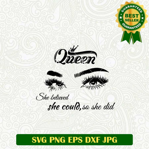She Belived She Could So She Did SVG