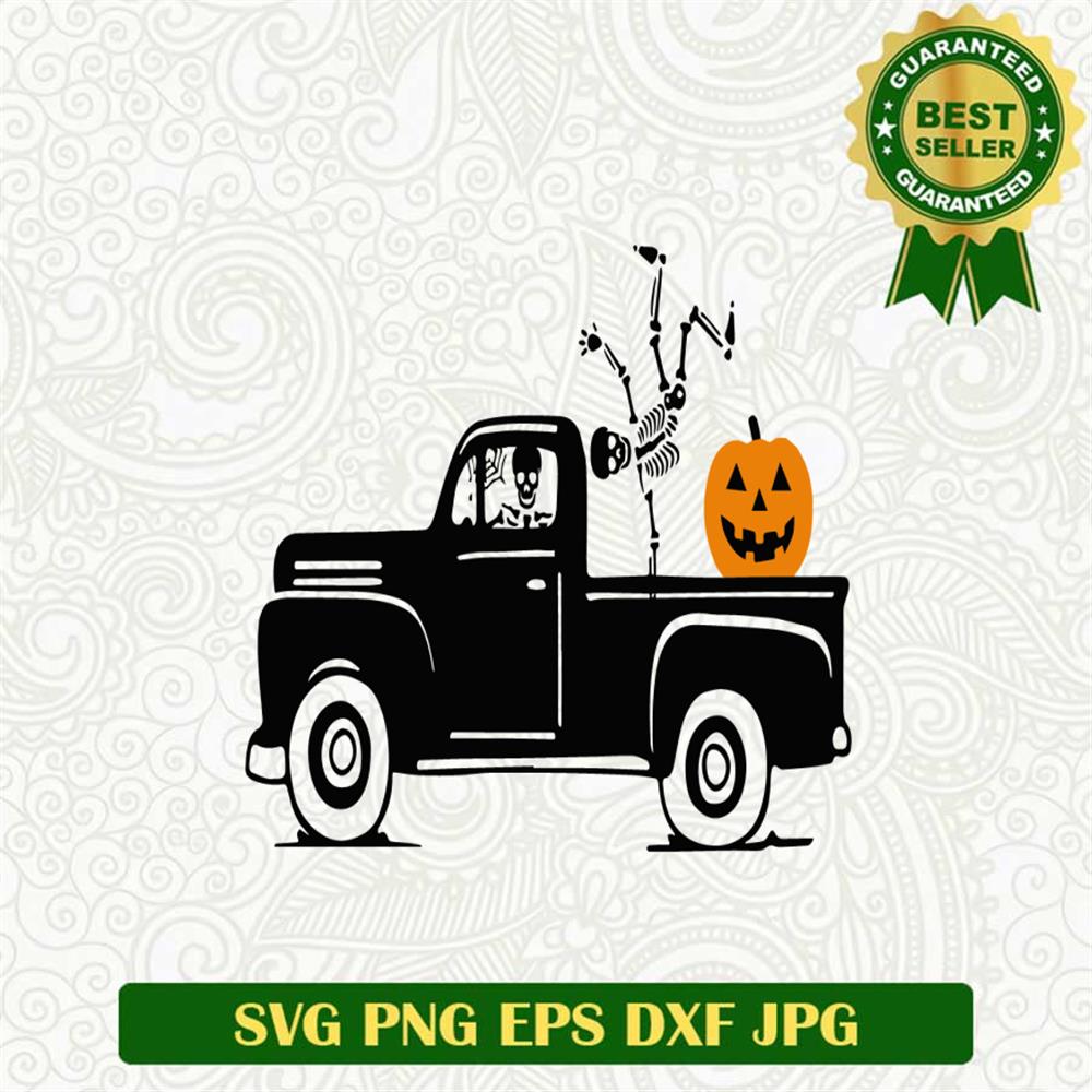 Skeleton Dance On Truck SVG