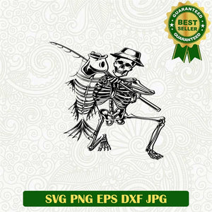 Skeleton Fish Reaper Svg