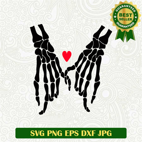 Skeleton Holding Hands SVG