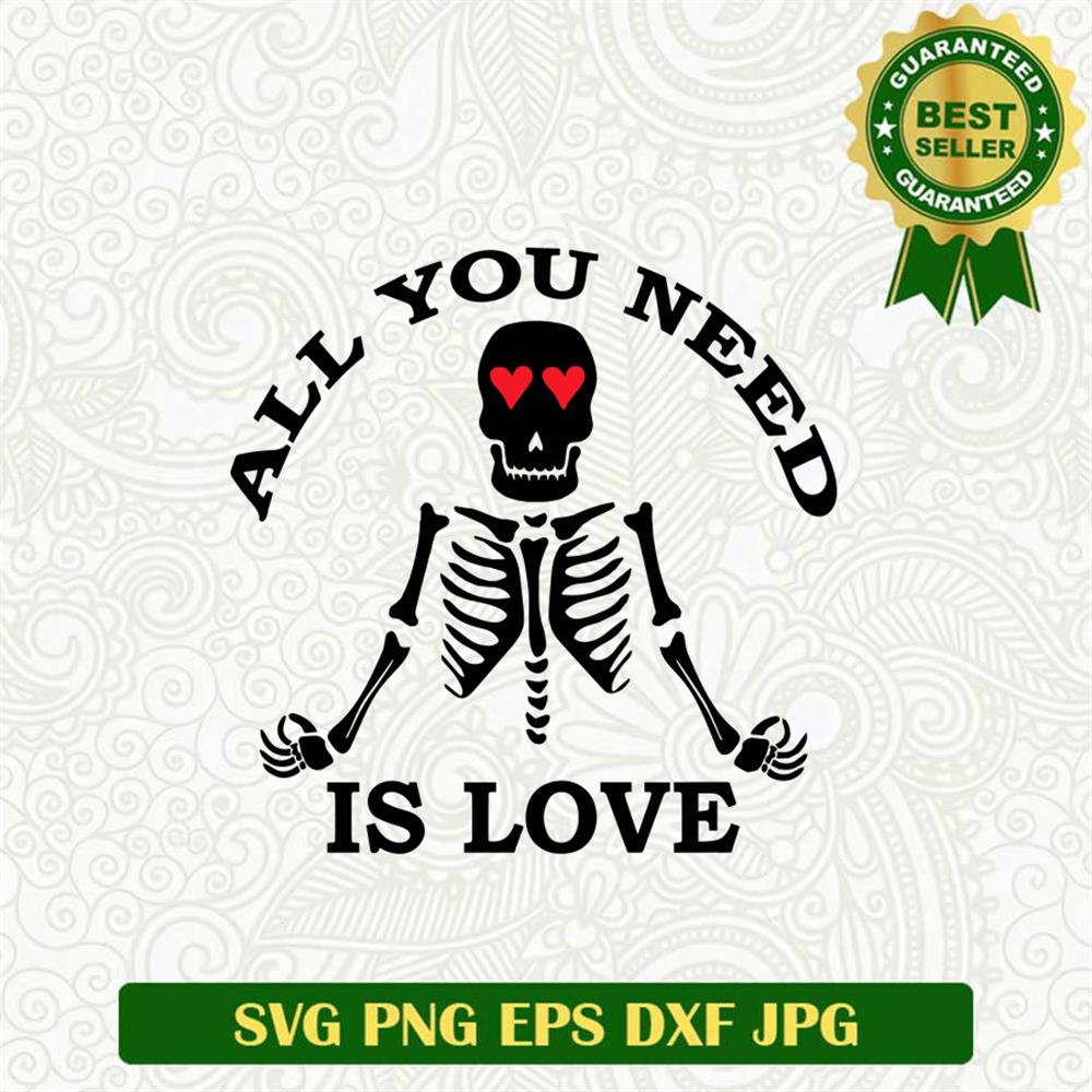Skeleton Love Svg