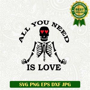 Skeleton Love Svg