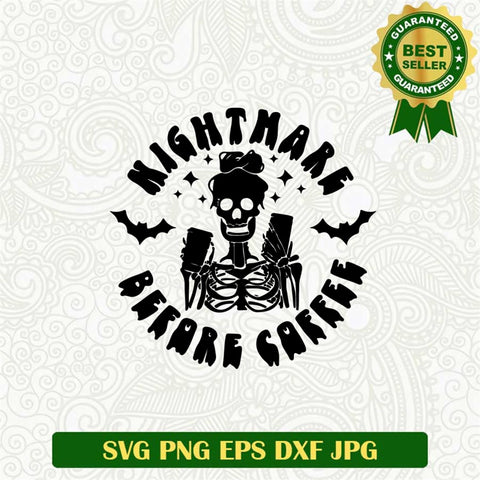 Skull Mom Coffee Svg