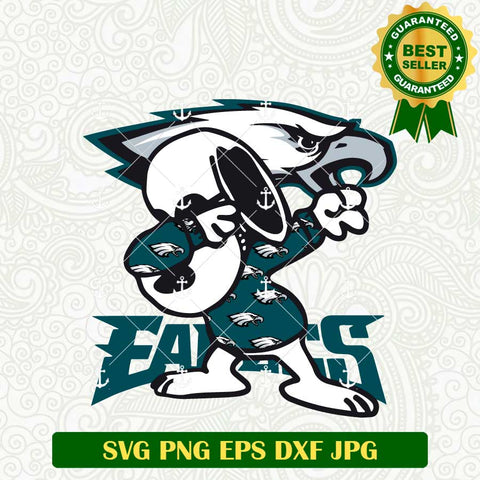 Snoopy Dabbing Eagles SVG