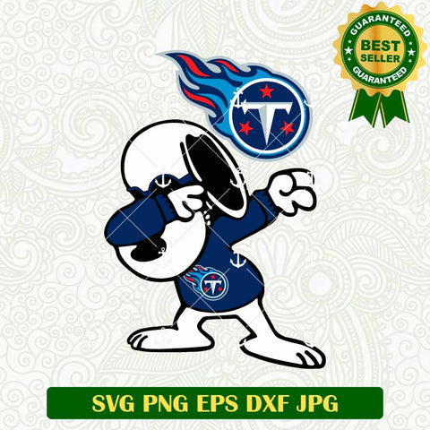 Snoopy Dabbing Tennessee Titans SVG