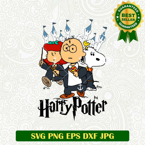 Snoopy Harry Potter Cartoon SVG