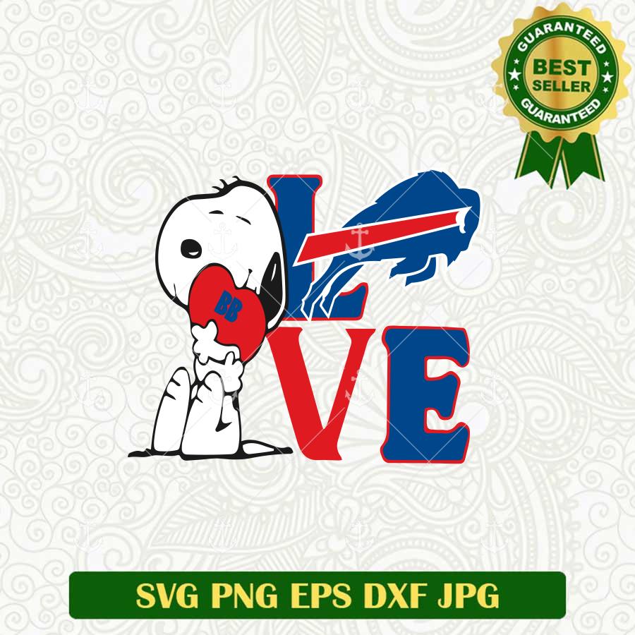 Snoopy Love Buffalo Bills SVG