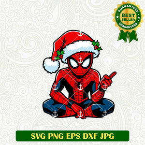 Spider Man Christmas Santa Claus SVG