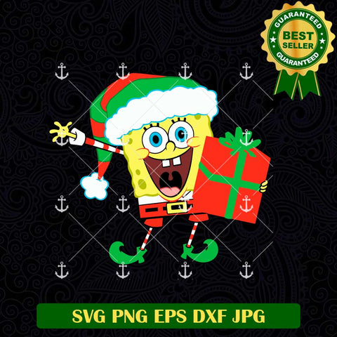 SpongeBob SquarePants Christmas Gift SVG