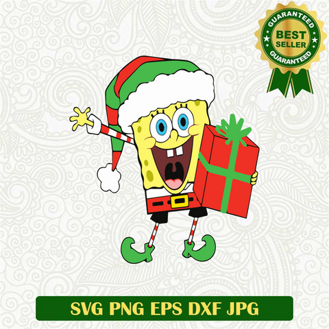 Spongebob Christmas SVG