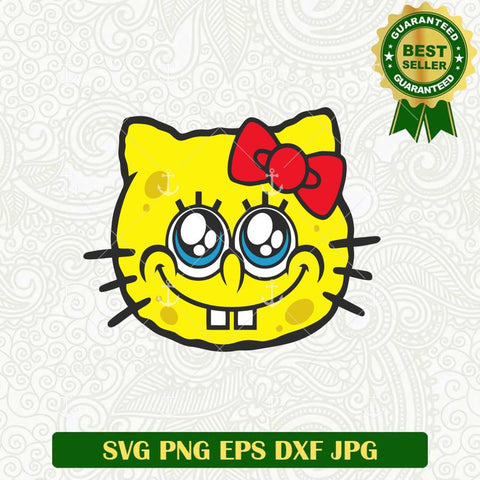 Spongebob Squarepants Hello Kitty SVG