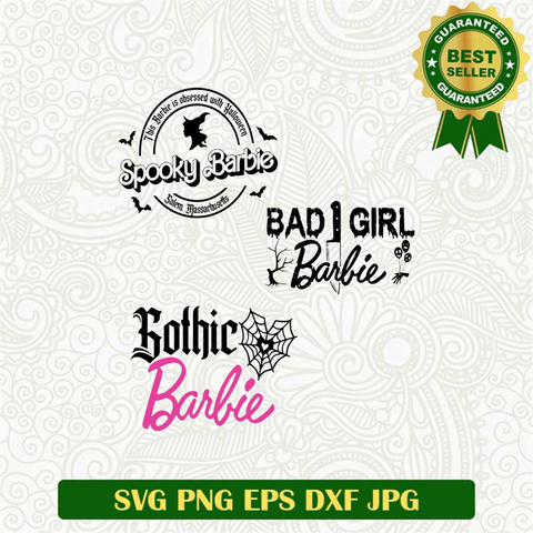 Spooky Barbie Halloween bundle SVG