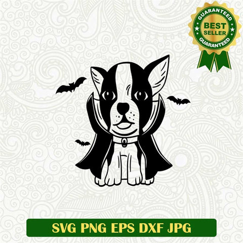 Spooky Dog Dracula Svg