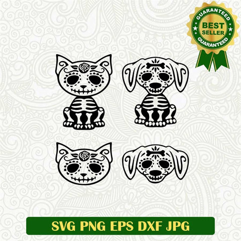Spooky Dog Skull Svg