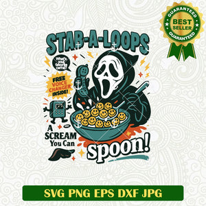 Stab A Loops Scream Ghost face SVG