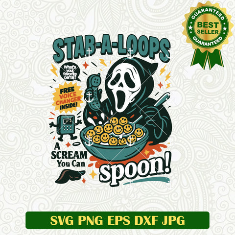 Stab A Loops Scream Ghost face SVG