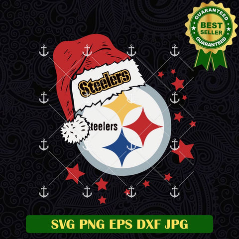 Steelers Santa Christmas SVG