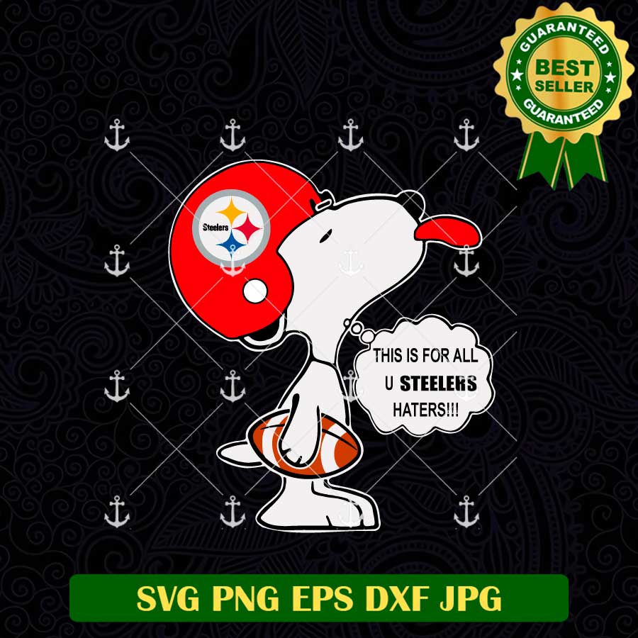 Steelers Snoopy Football SVG