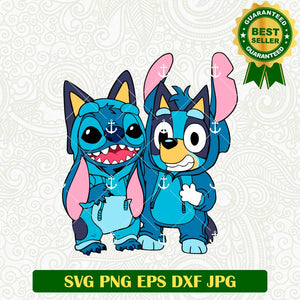 Stitch Bluey SVG