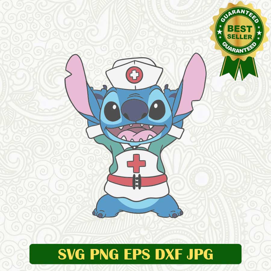 Stitch Disnney Nurse SVG, Stitch Nurse SVG cricut – Lightberty