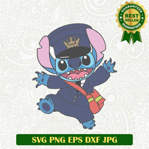 Stitch Police SVG, Stitch Disney Costumer SVG PNG
