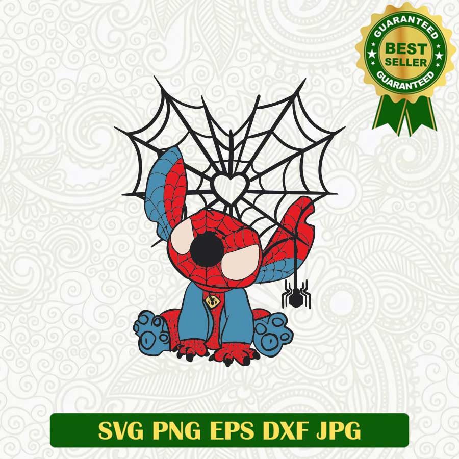 Stitch Spider Man SVG