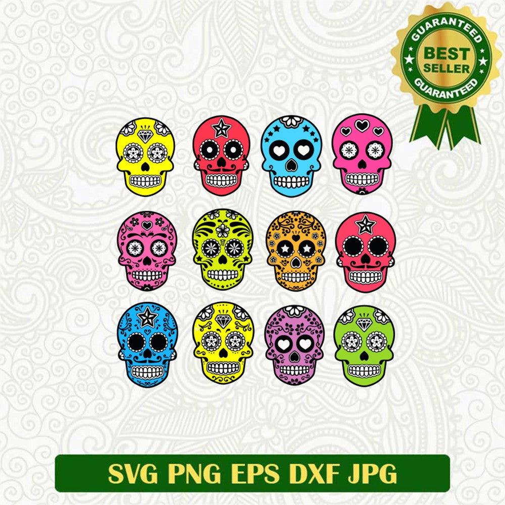 Sugar Skull Bundle Svg