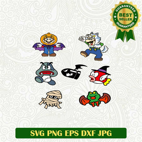 Super Mario Halloween Svg