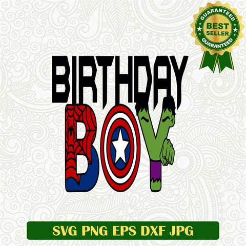 Superhero Birthday Svg