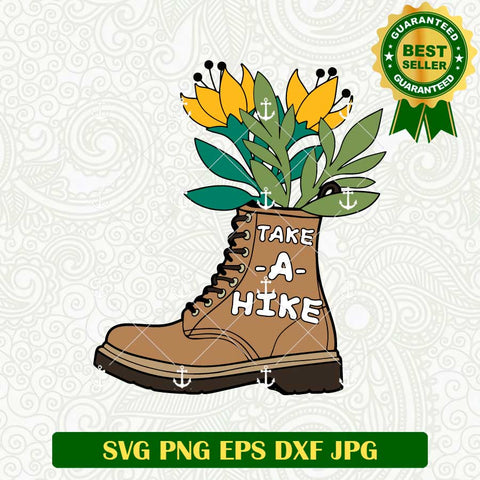 Take A Hike Camping Boot SVG