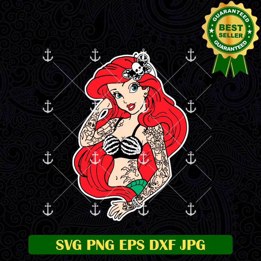 Tattoo Mermaid Svg
