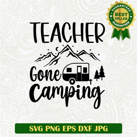 Teacher Camping SVG
