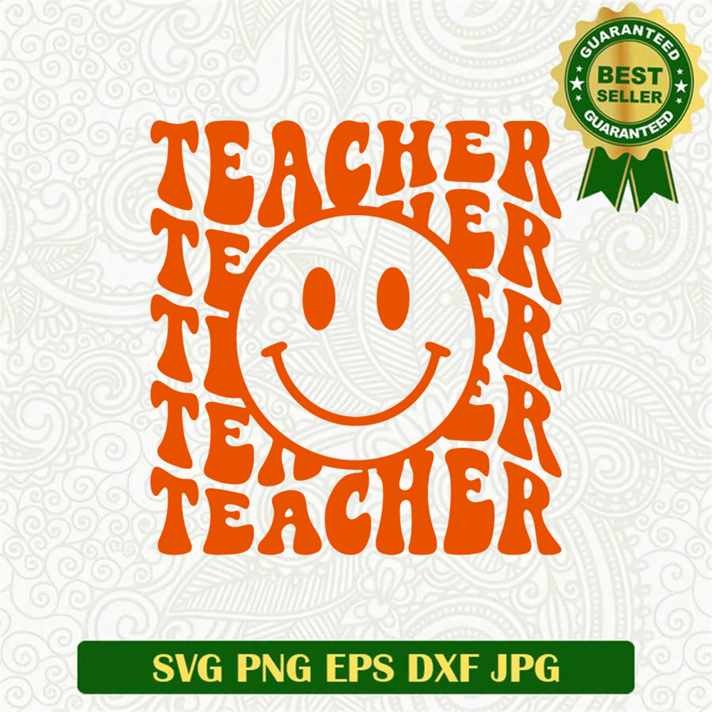Teacher Smile Face SVG
