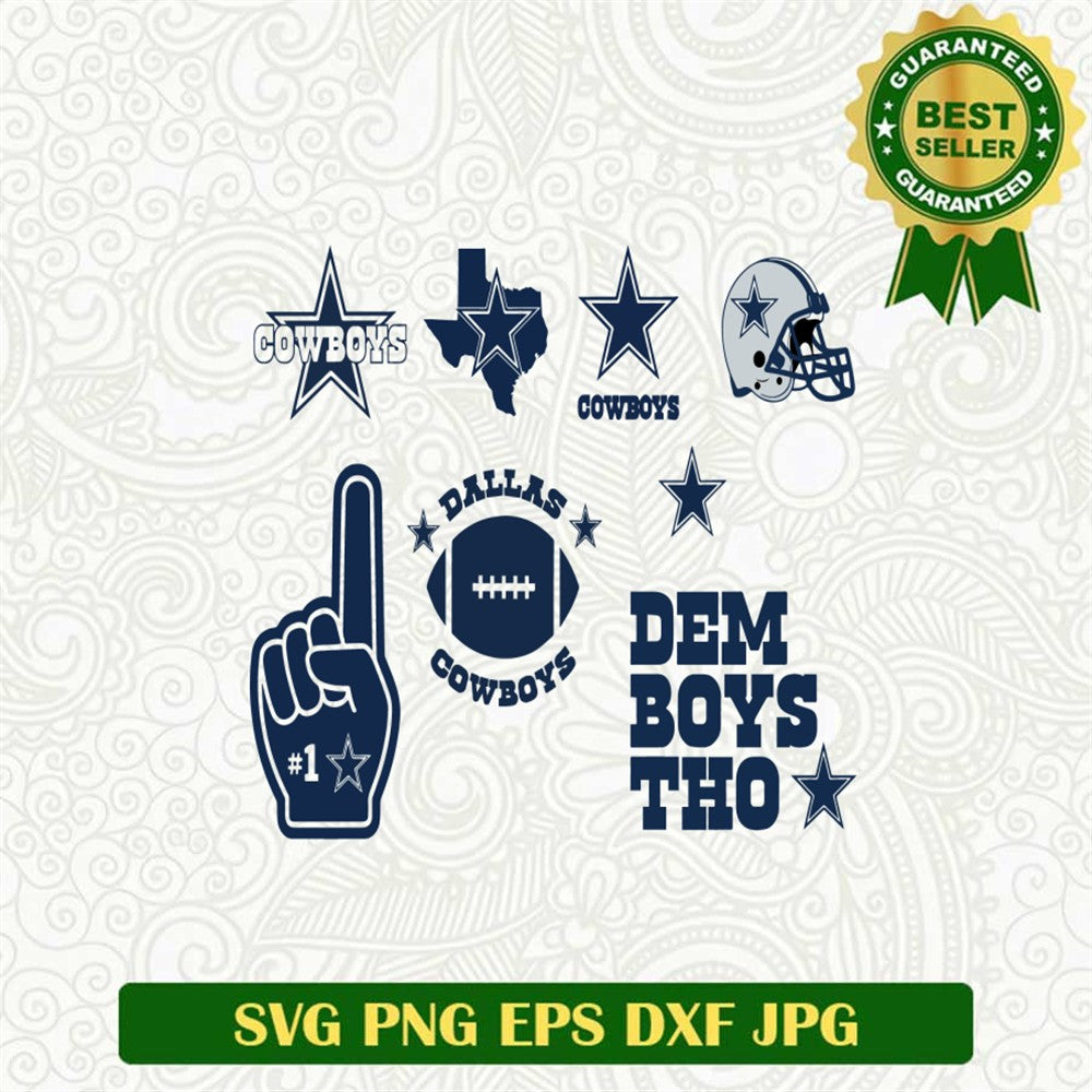 Team Cowboys Spirit Svg, Dallas Football Bundle Svg, NFL Cowboy Svg Pn ...
