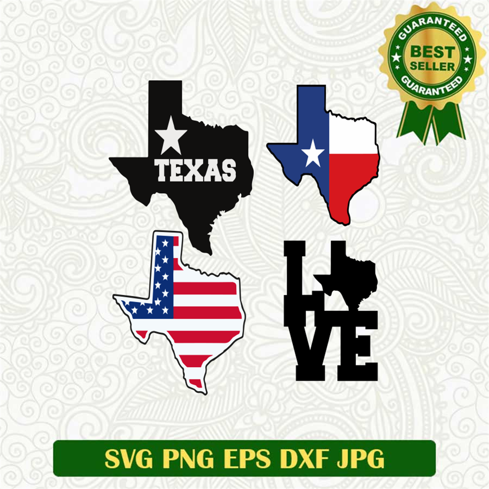 Texas America Bundle SVG PNG