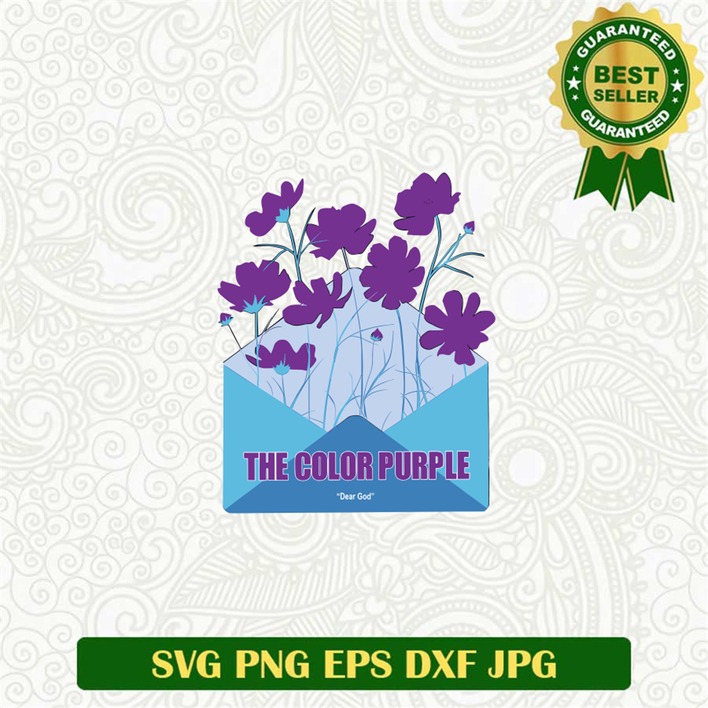 The Color Purple Dear God Letter SVG