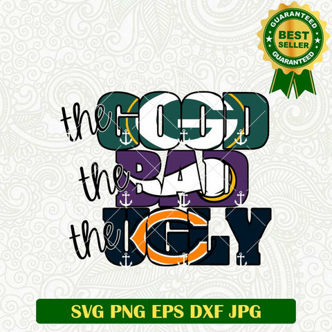The Good The Bad The Ugly Packers Vikings SVG